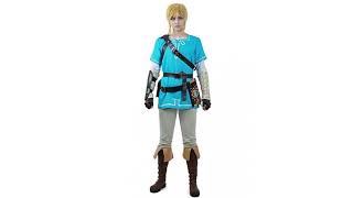 Halloween Costume Reviews! Link Breath Of The Wild Deluxe Costume, Blue, Large (10-12)