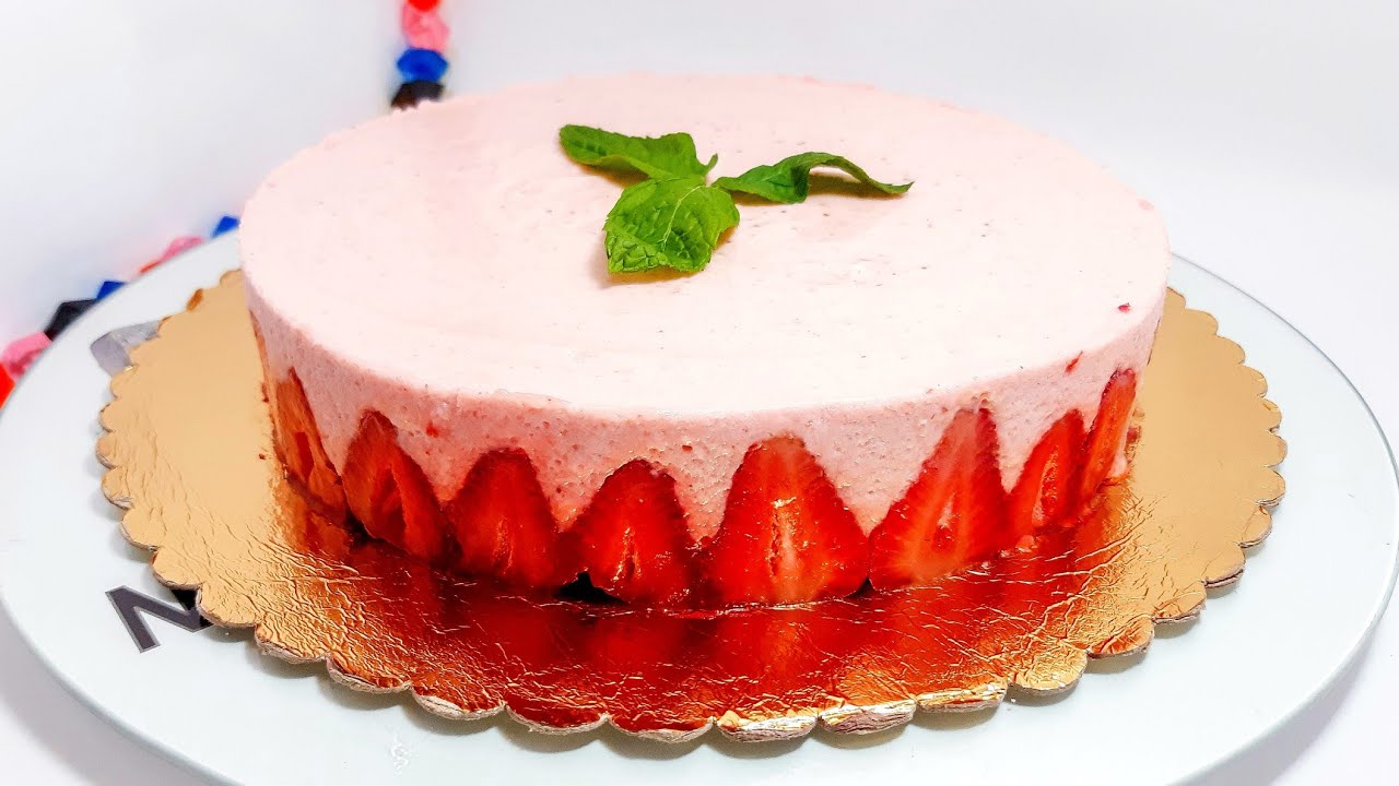 فريزي بأبسط و أسهل طريقة لسهراتكم الرمضانية 🌙 Fraisier