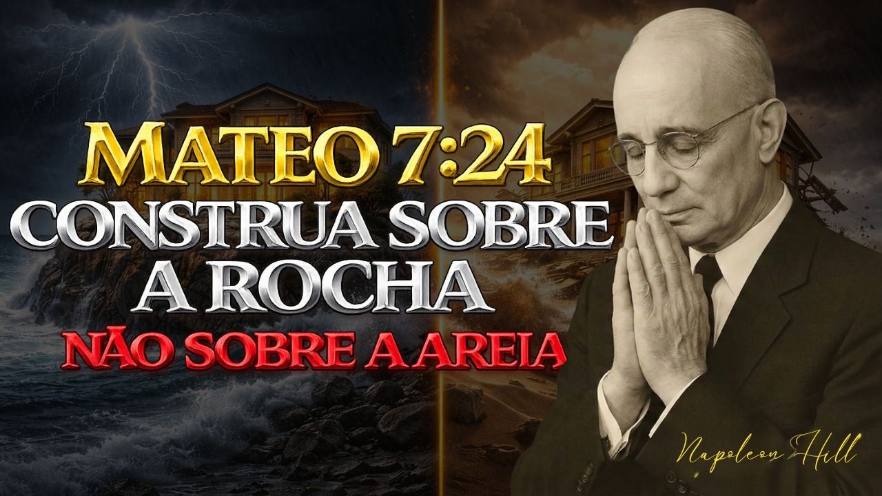 Mateus 7:24: Por Que Você Não Avança Mesmo Orando - Construa Sobre Rocha | Napoleon Hill