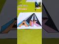 2 Mobile 2 Camera AK 3D Illusion Drawing 😱 | Amazing Optical Trick #shorts