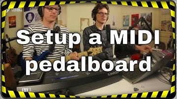MIDI pedalboard configuration to drive your guitar software on a computer