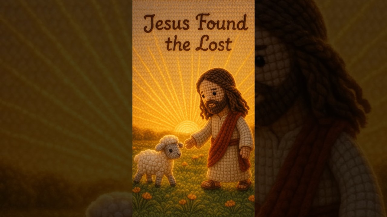 Jesus Found the Lost Sheep… in a Crochet Meadow ✨🙏