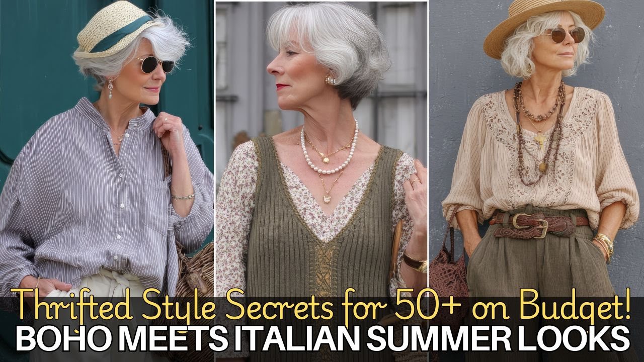 💃 Thrifted Boho Chic Meets Italian Summer Looks for 50+ | Style Secrets on a Budget!