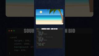 Create an Animated Beach with Pure HTML & CSS 🌊