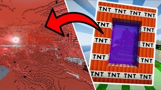 minecraft como hacer un portal a la dimensión de tnt 👍