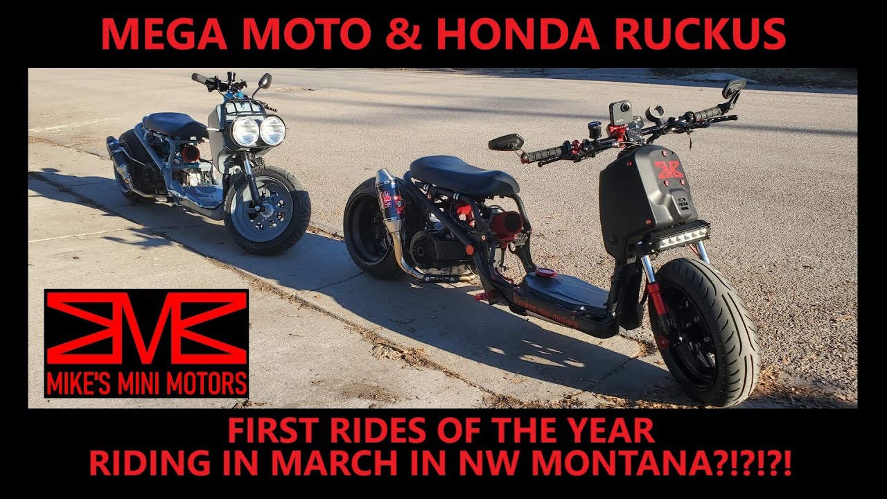 Mega Moto Mini Bike & Honda Ruckus - First Ride of the year