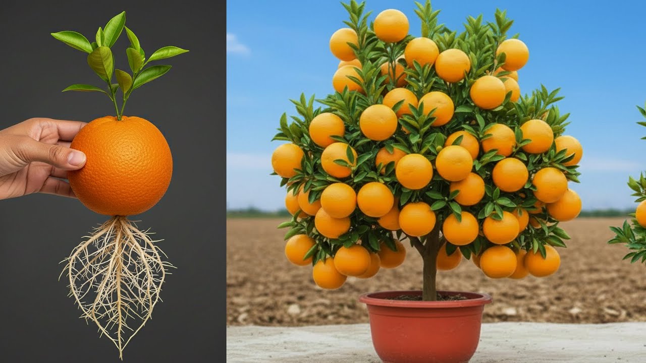 The Best Pro Tips for Growing Orange! _ Grow Orange Tree FAST with This Method!