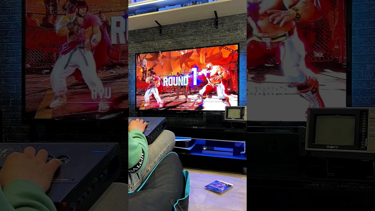 Jogando Street Fighter 6 do PS5 com Controle Arcade