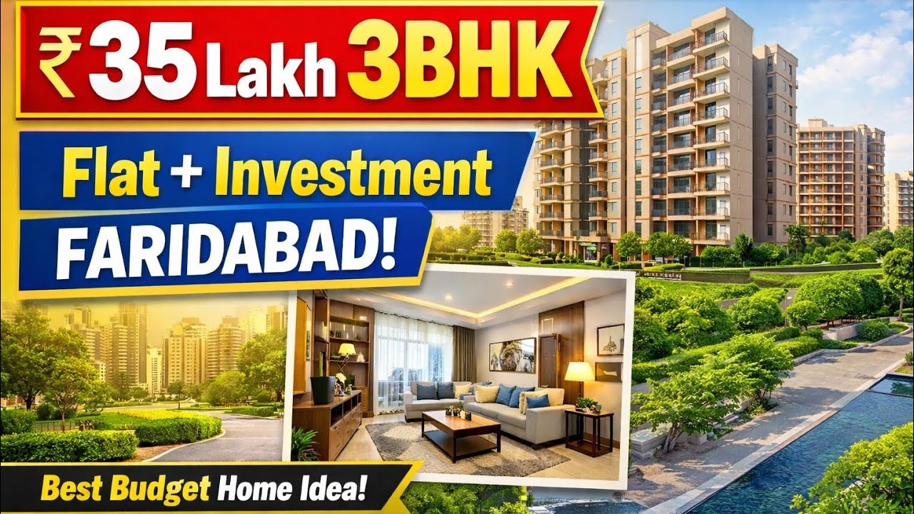 📈 35 Lakh Ka 3BHK Flat Faridabad Mein | Ghar + Investment Dono