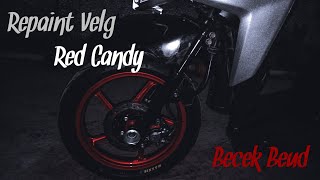 Repaint Velg Pake Sapporo Ultimate Ultra Red Candy modifvario 4