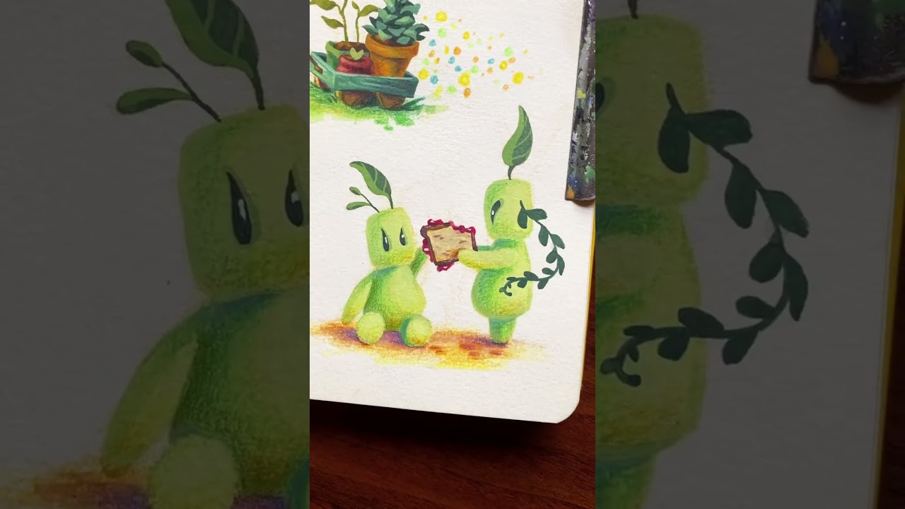 Bits and Bobbles from sketchbook to stickers 🥰 