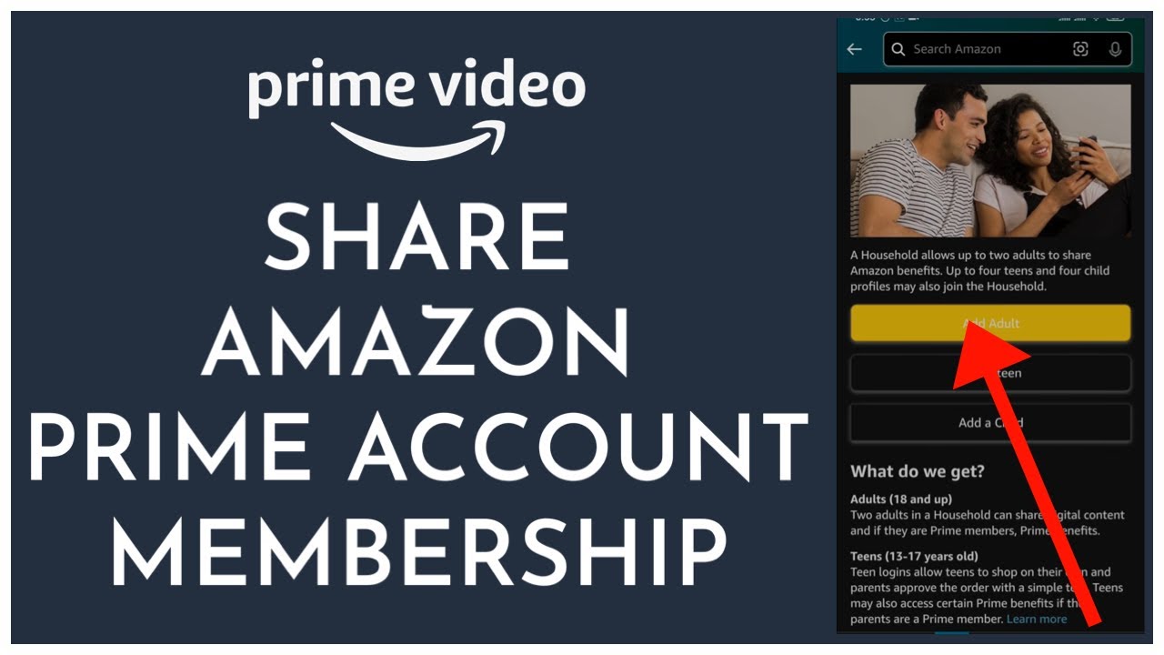 How To Share  Prime Membership Account With Friends and Family?  (2023) 