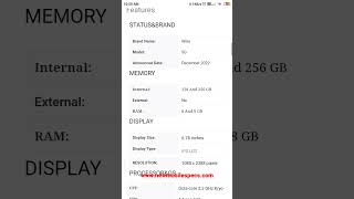 Wiko 5G Price and Full Specification#wiko#shorts