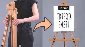 How to Assemble a WOODEN TRIPOD EASEL Stand (2 MINUTE SETUP)
