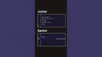 Junior Vs Senior Developer #programming #html #javascript #webdevelopment #html5 #webdesign  #css3