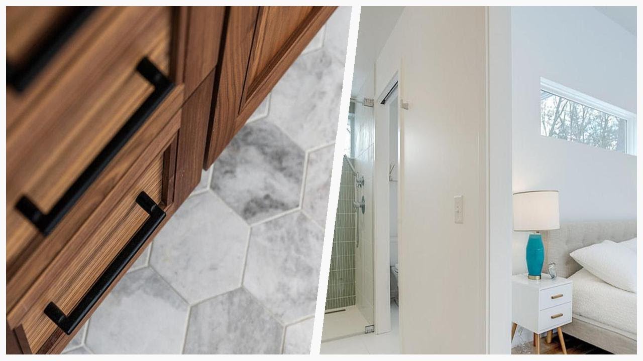 75 Mid-century Modern White Bathroom Design Ideas You'll Love ➤