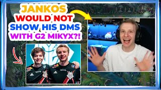 Jankos Asked G2 Mikyx About What?! 🤫