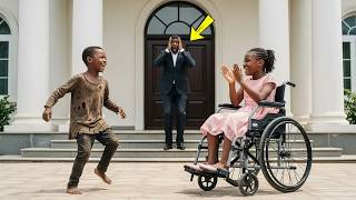 Billionaire Finds Homeless Boy Dancing for His Paralyzed Daughter… What Happens Next Will Shock You!