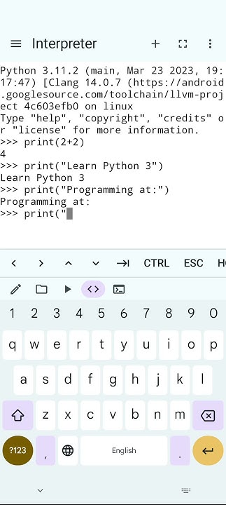 Using the Python 3 interpreter - YouTube