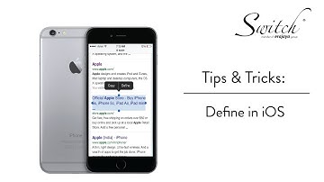 Tips & Tricks: Define in iOS