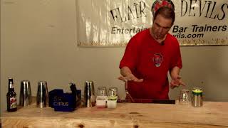 Bar Flairing:Presenting A Glass