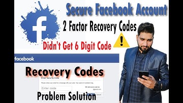 How To Get Facebook Recovery Codes | Facebook 6 Digit Verification Code Not Received 2021