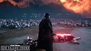 Darth Vader Vs. 100 Stormtroopers - Jedi Fallen Order 4K 60 Fps Rtx No Hud