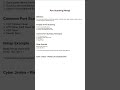 Port scanning | Cybersecurity | #cybersecurity #ports #ethicalhacking #trendingshorts
