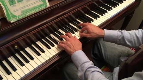 2 octave A scale with fingering and I, IV, V, I cadence explained