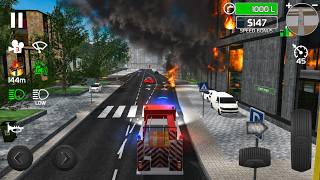 Fire Engine Simulator - Office Building Fire Emergency Rescue Mission 2026 - Android Gameplay
