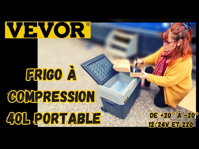 Réfrigérateur de voiture 15 L VEVOR - Glacière électrique portable