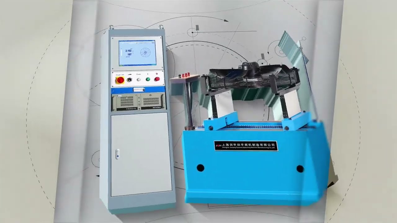 JP External Rotor Fan  Outer Rotor Fan Self Driven Dynamic Balancing Machine