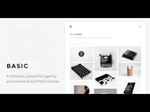 Basic - Minimal Portfolio WordPress Theme | Themeforest Website Templates and Themes