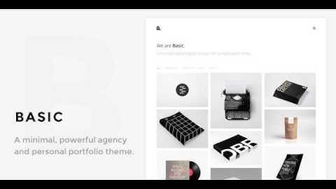 Basic - Minimal Portfolio WordPress Theme | Themeforest Website Templates and Themes