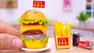 🍔 Delicious Miniature McDonald's Burger Recipe | Perfect Tiny Food Made By Tiny Cakes