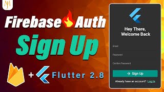 Flutter Tutorial - Sign Up | Firebase Authentication ? [2022] 2/4 Email And Password