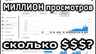 1 МИЛЛИОН просмотров, сколько можно заработать на YouTube 1 МИЛЛИОН просмотров, сколько можно заработать на YouTube