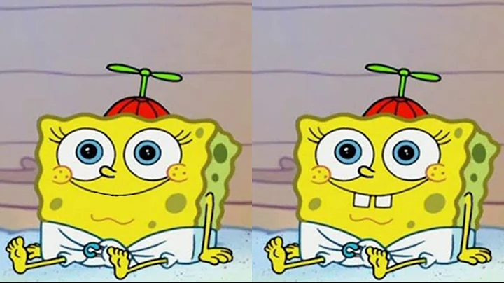CAN YOU SPOT THE DIFFERENCE? Spongebob Spot The Difference Game!