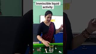 Heterogeneous mixture or immiscible liquid activity #Science with fun 😊