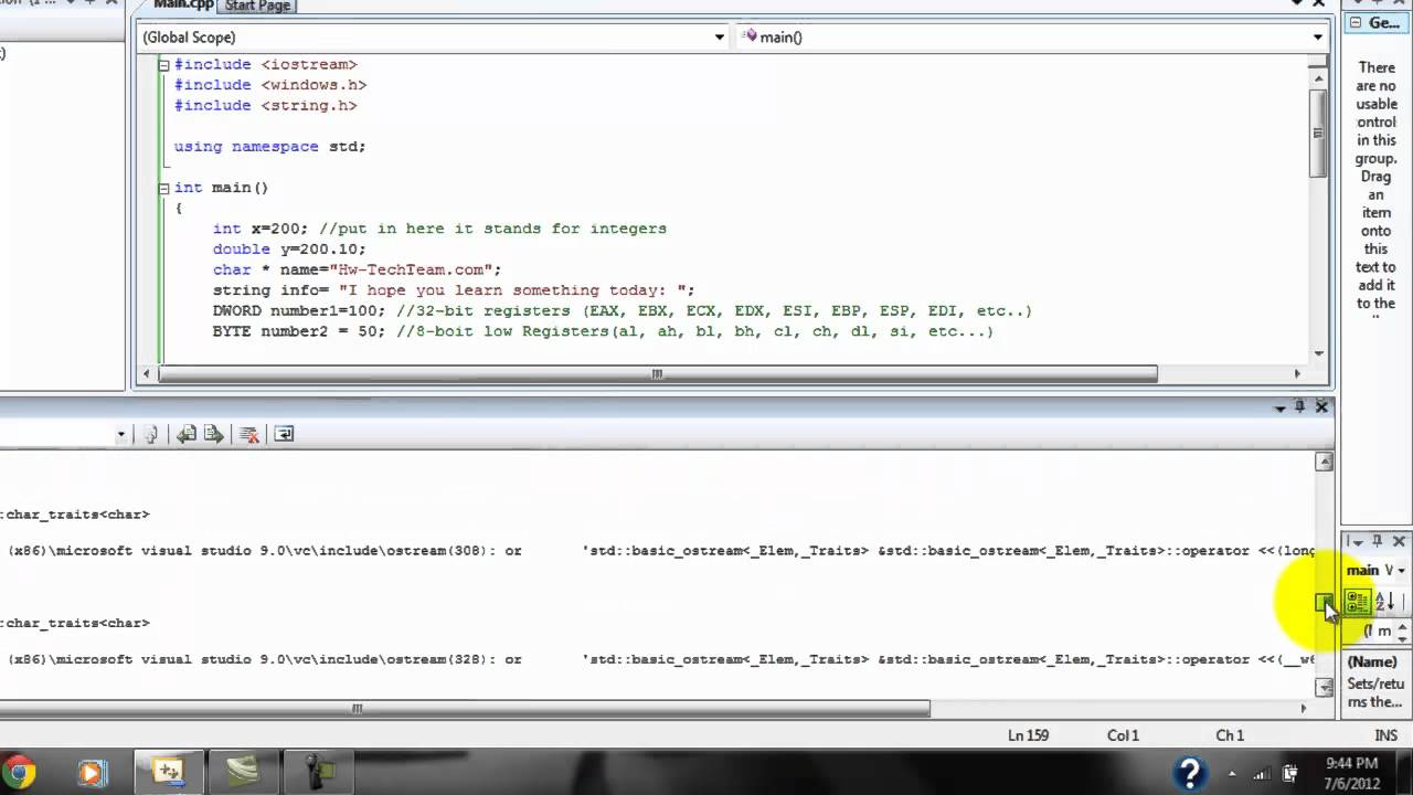 Variable Declarations in c++ - YouTube