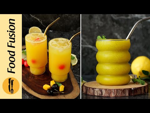 Frozen Mango Margarita & Mango Pineapple Party Punch By Food Fusion