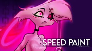 //SPEED PAINT// Drawing Angel Dust from hazbin hotel