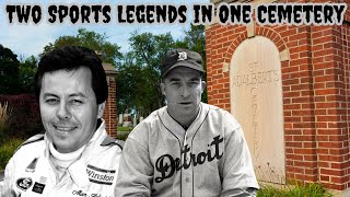 Grave of NASCAR Legend Alan Kulwicki plus a Baseball Legend