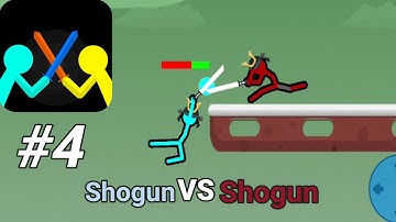 Supreme Duelist Stickman - Gameplay Walkthrough Part 4/ SHOGUN VS SHOGUN  (Android, iOS Game)
