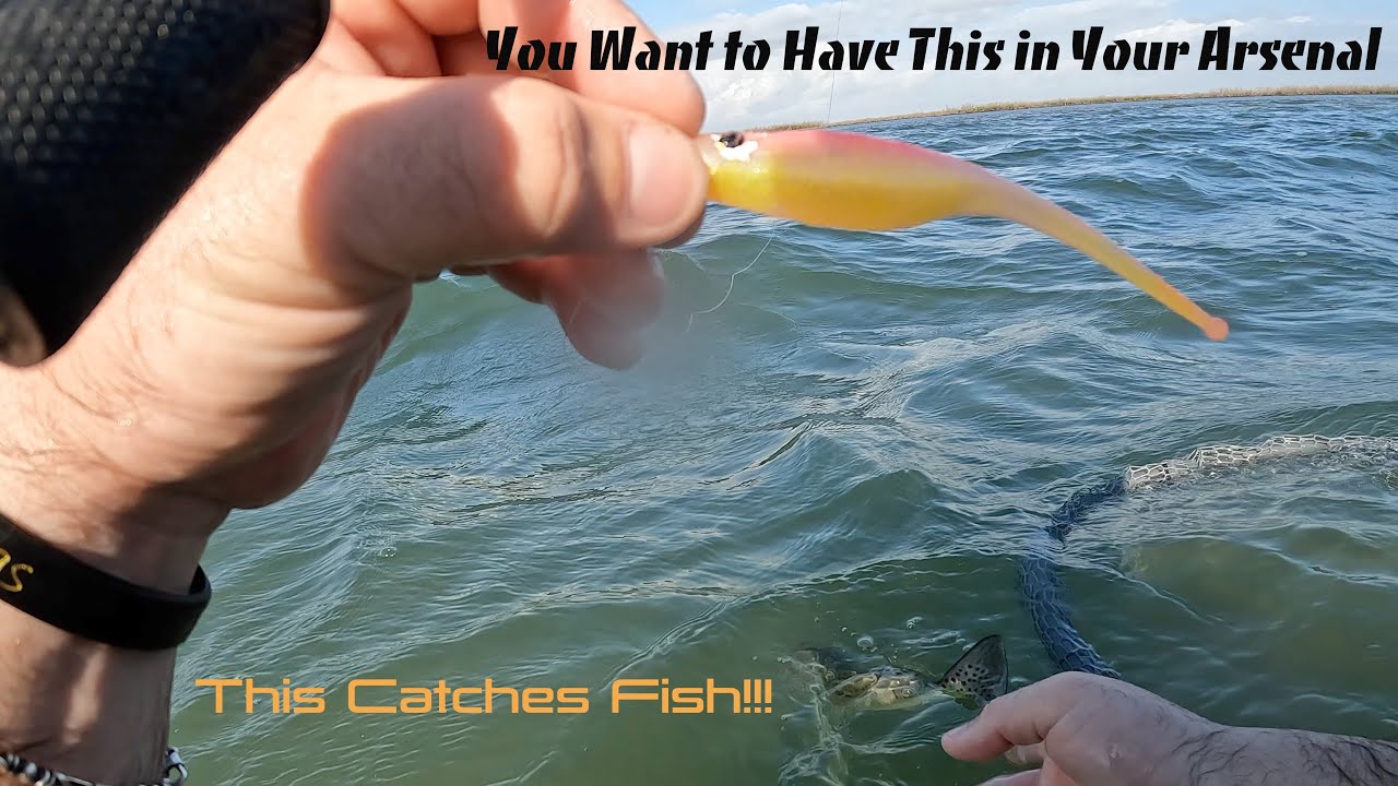 Catching Speckled Trout and a Redfish On Two Different Types of Soft