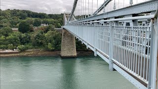 Menai Bridge Walk Anglesey North Wales. Amazing Engineering And Views And Mive Vertigo