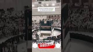 Ghilaf e Kaaba Ki Tabdeeli 🕋✨ | 1st Muharram 1448h#KhanaKaba #GhilafeKaaba #Kiswah #Muharram1448