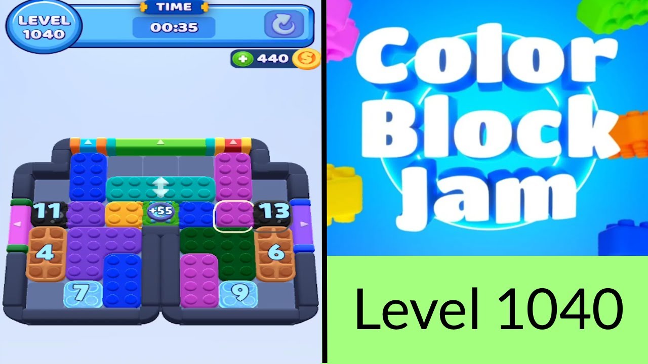 Color Block Jam Level 1040 - YouTube