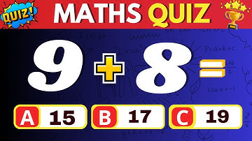 Only Geniuses Pass These Maths Quiz! ➗🧠✨ Are you ? 🤔