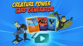 Wild Kratts: Creature Power Card Generator (PBS Kids Games) | How to Play